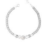 Lắc tay bạc S925 vòng bi hoa phay  – 3745