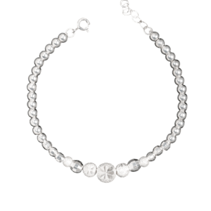 Lắc tay bạc S925 vòng bi hoa phay  - 3745