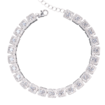 Lắc tay bạc S925 chuỗi đá vuông – 46